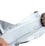 Bundle of 100 Tamper Proof Courier Bags, highlighting the bulk quantity.