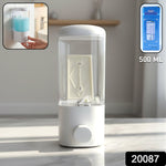 Wall mounted sanitizer dispenser bottle with manual push button