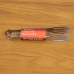 Multipurpose stainless steel kitchen serving tongs for cooking and serving