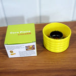 Corn peeler tool held by hand showing easy grip for removing kernels efficiently