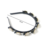 Party wear crystal hairband with embellishments