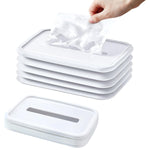 Stylish silicone tissue holder displayed on a clean bathroom counter.