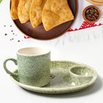 Refreshments served in the Alpino ceramic cups on the functional plastic platter.