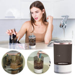 Hygienic cleaning process of the electric makeup brush cleaner for healthier skin.