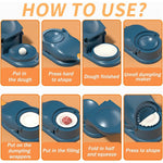 Ghughra mould tool open, showcasing the cavity for placing fillings before sealing.