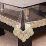 Scratch resistant plastic table cover for everyday use