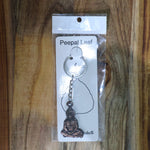 Detailed view of Lord Hanuman metal keychain with strong chain and ring