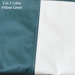 Detailed shot of the discreet invisible zipper on a high-quality soft pillow cover.