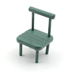 The wooden Mini Chair Phone Stand displayed from a different angle, showcasing its cute design.