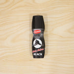 Easy-to-use black shoe polish to give shoes a glossy finish