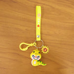 Kawaii dinosaur keychain decorative charm for kids and teens