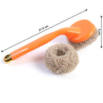 Components of cleaning scrubber set including replaceable scrubber heads