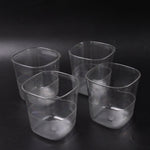 Transparent water jug designed for refrigerator storage and easy pouring