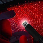 Close-up of the Car Star Projector device, showing its flexible neck and USB connector.