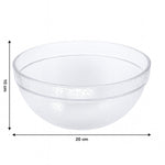 Textured plastic mixing bowl designed for stable idli batter preparation