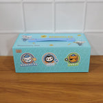 Close up of colorful crayons and sketch pens in kids drawing kit