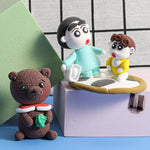 Child shaping antibacterial super clay during creative play