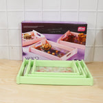 Stylish floral printed serving tray for everyday use