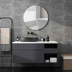 Plastic mirror wall sticker adhered on smooth home wall