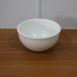 Glossy white melamine serving bowl ideal for daily use