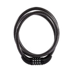 Safora multi-purpose bicycle cable lock with 4-dial combination.