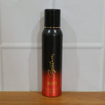 Masculine burnt fragrance deodorant spray for men