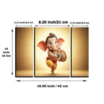 Religious MDF Ganesha wall art for spiritual spaces