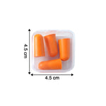 Compact portable noise reduction ear plugs in foam material