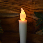 Decorative LED flameless candle lighting up indoor spaces softly