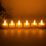LED candle light set providing safe, flameless illumination at home