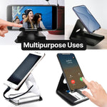 Compact mobile phone stand small size for limited desk space