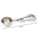 Ice cream scoop close-up showing trigger release design