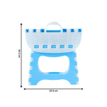 Foldable step stool with textured non-slip surface for safety