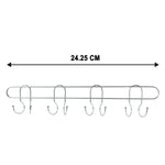 Multi-hook rack for towels, bags, keys, and household accessories