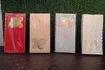 Detailed view of the unique self-closure mechanism on the premium gift envelopes.