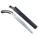Sharp teeth of the hand pruning saw designed for efficient wood cutting.