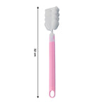 Flexible silicone bottle brush for thorough cleaning of bottles and containers