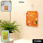 Lemon citrus fragrance gel air freshener for small spaces