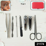 Nail care tool set neatly organized in a compact case for easy carrying