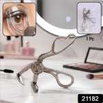 Manual eyelash curler showing ergonomic design for smooth lash curling