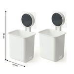 Modern bathroom storage organizer cups showing clean design