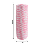 Pack of reusable kitchen cleaning cloth roll sheets