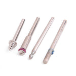 A detailed shot of the cutting and grinding attachments included in the 105-piece rotary tool accessory set.