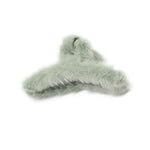 Stylish plush hair claw clip in an elegant design, suitable for various hairstyles.
