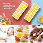 Ice tray with spill-proof lid for kitchen