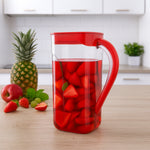 Convenient and stylish plastic juice pitcher for everyday use