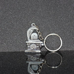 Antique finish Shivling and Trishul keychains for keys