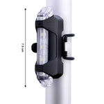 Waterproof USB rechargeable bicycle light enduring splashes highlights durability.