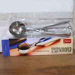 Ice cream scoop used for serving rounded portions of dessert