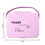 Leak resistant lunch box with spoon for easy mealtime on-the-go